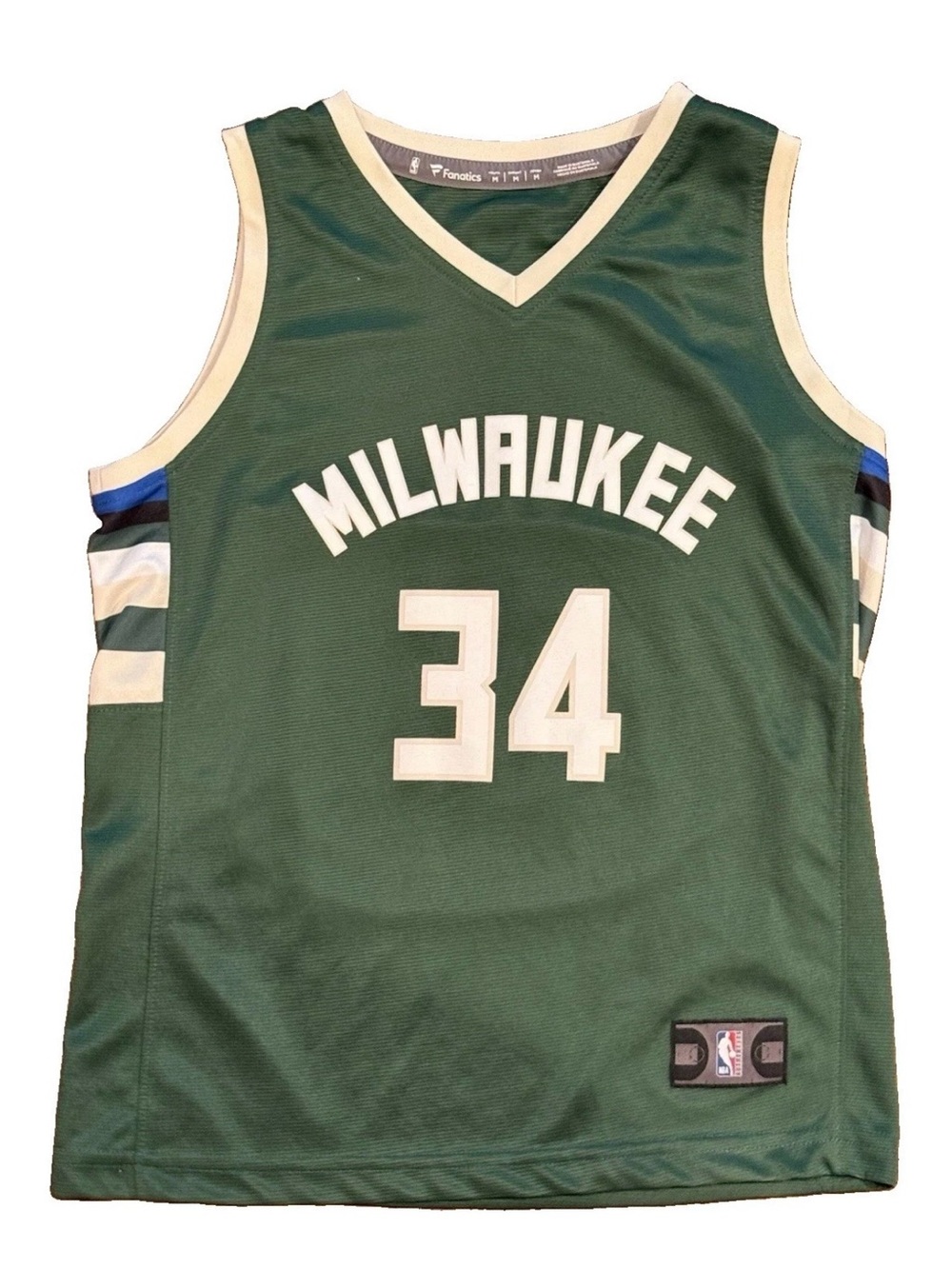 Fanatics NBA Milwaukee Antetokoupo pre owned youth medium jersey